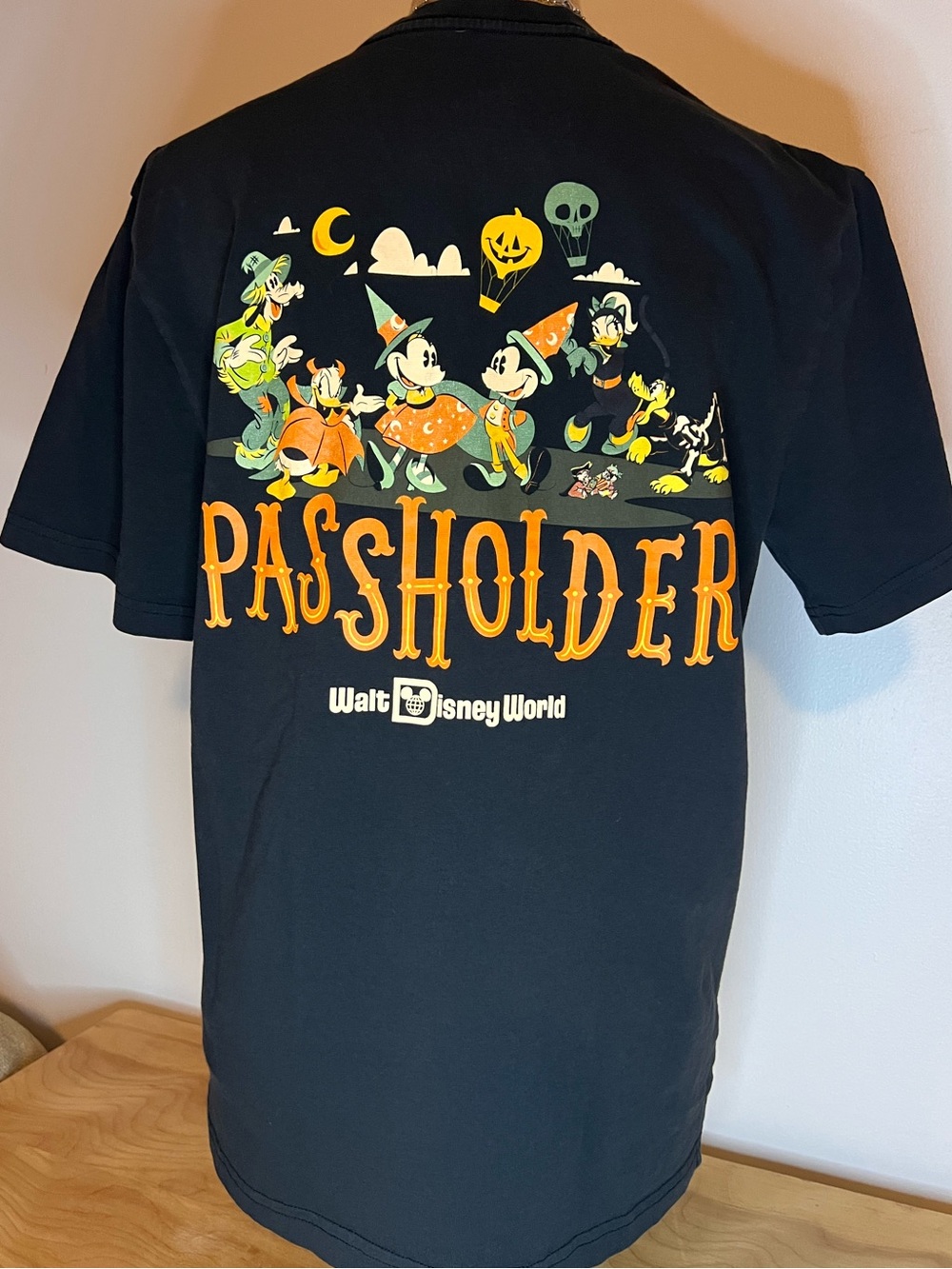 Disney Passholder Characters Halloween T-shirt NWOT